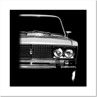 Lada - Russian classic car, black shirt Posters and Art